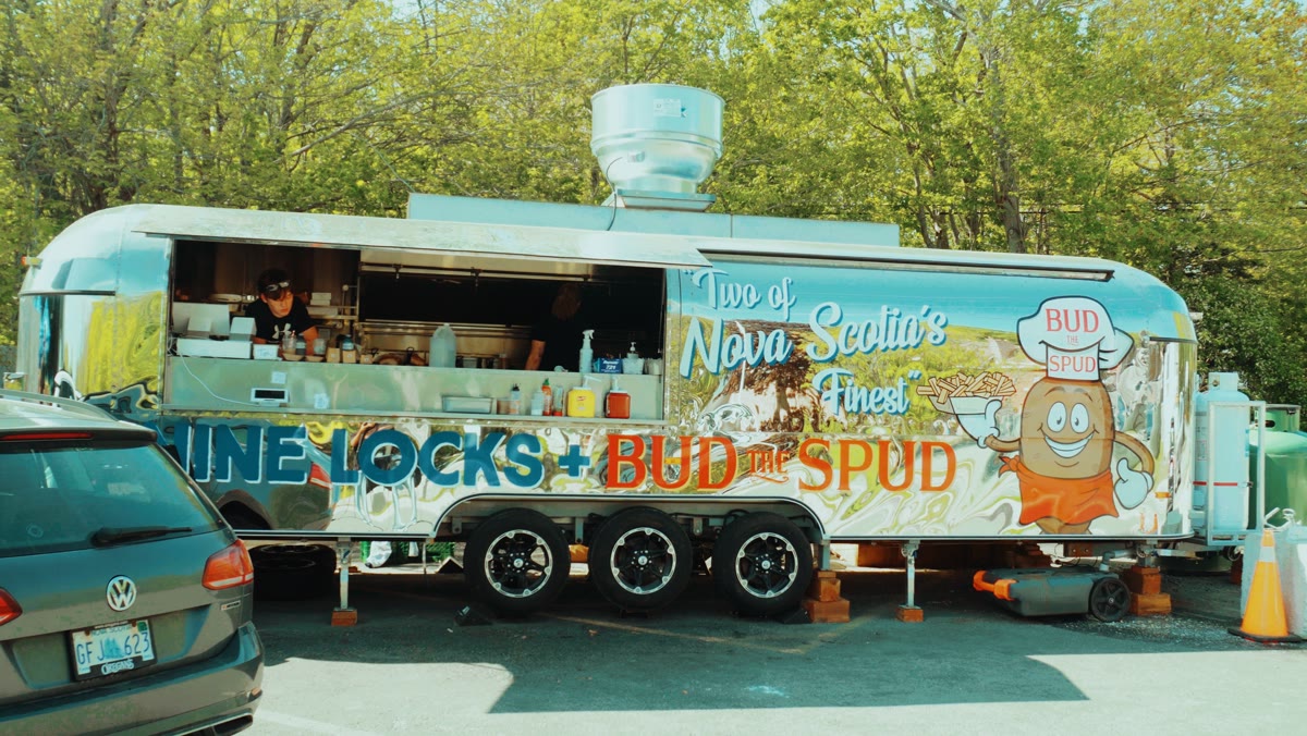 Today: the Nine Locks + BUD the SPUD collab trailer, serving window open