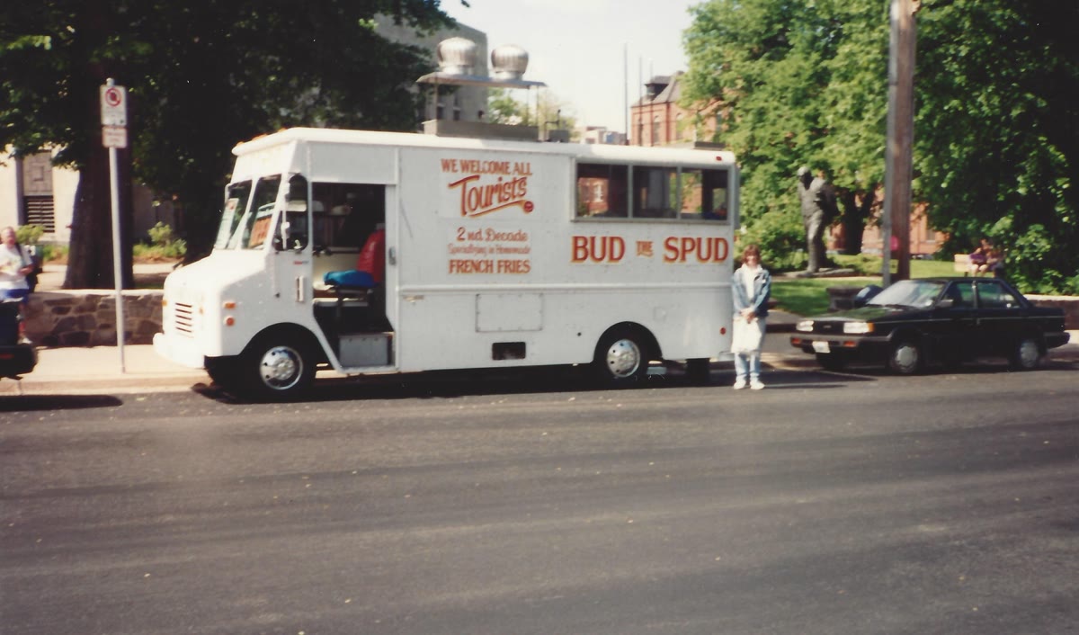 1980s: the original BUD the SPUD chip wagon on Spring Garden Road