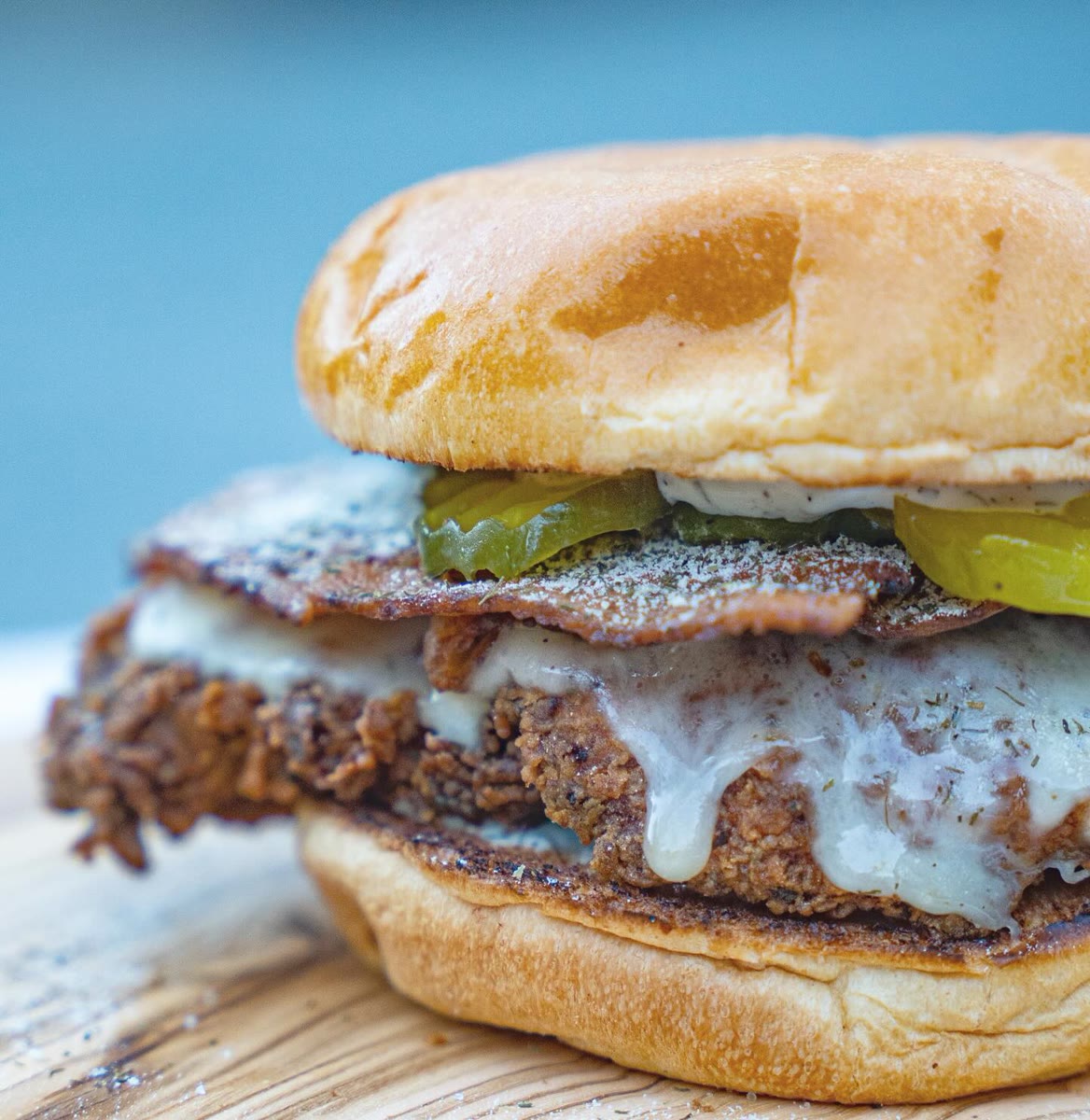 The DILL-ectable pickle burger