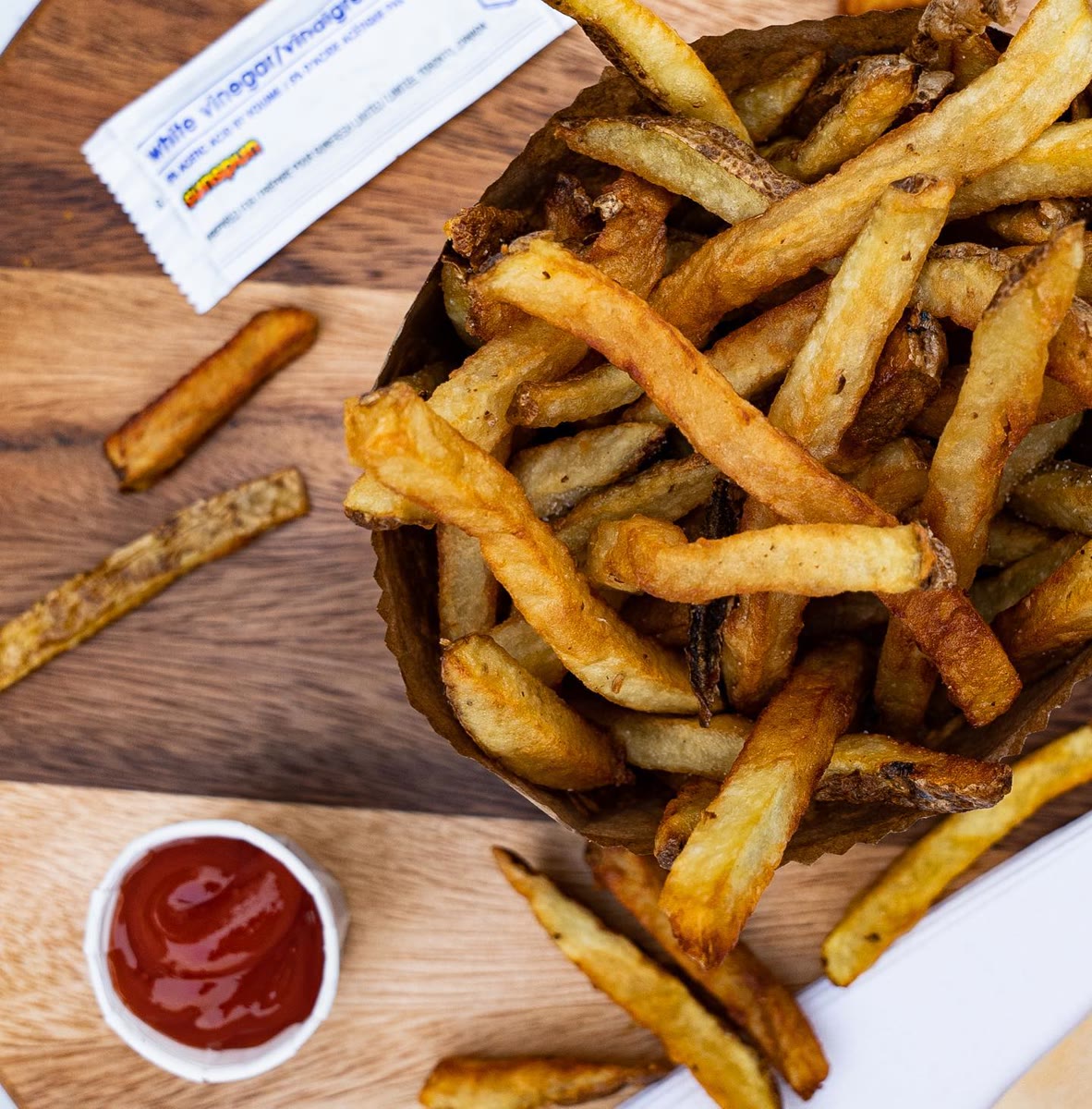 Crispy hand-cut fries